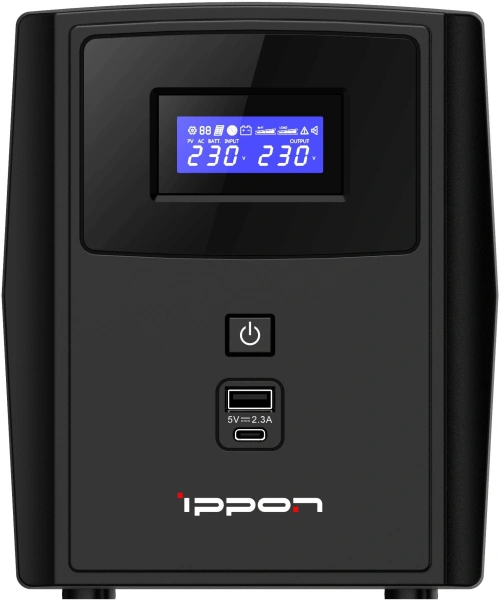 Источник бесперебойного питания Ippon Smart Power Pro II 2200 1200Вт 2200ВА черный