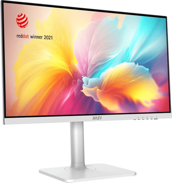 Монитор MSI 23.8" Modern MD2412PW белый IPS LED 1ms 16:9 HDMI M/M матовая HAS Piv 300cd 178гр/178гр 1920x1080 100Hz FreeSync FHD USB 4.65кг