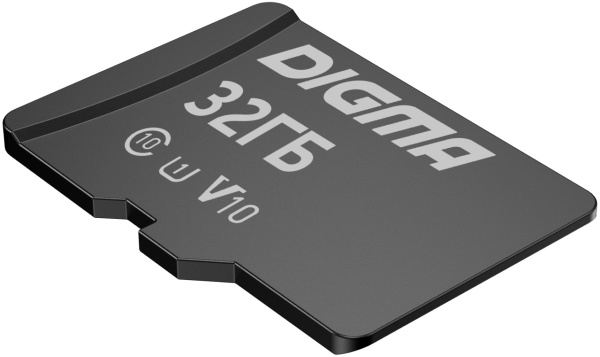 Флеш карта microSDHC Digma 32GB CARD10 V10 + adapter