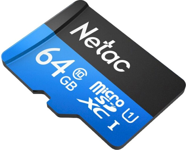 Флеш карта microSDXC 64GB Netac NT02P500STN-064G-S P500 w/o adapter