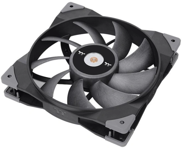 Вентилятор для корпуса Thermaltake Toughfan 14 140х140x25 черный 4-pin 25.2дБ (упак.:2шт) (CL-F085-PL14BL-A) Ret