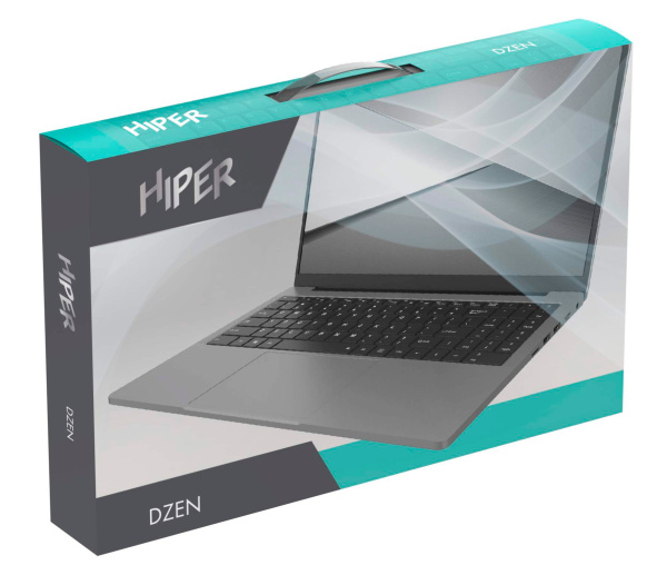 Ноутбук Hiper DZEN MTL1569 Core i5 1135G7 8Gb SSD256Gb Intel Iris Xe graphics 15.6" IPS FHD (1920x1080) Free DOS silver BT Cam