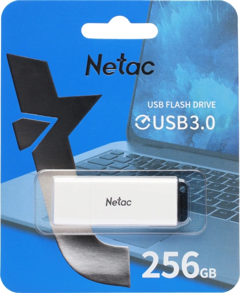 Флеш Диск Netac 256Gb U185 NT03U185N-256G-30WH USB3.0 белый