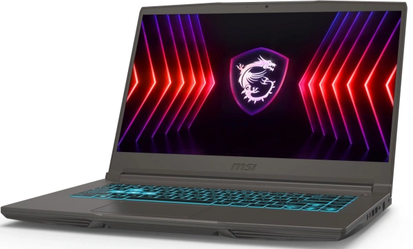 Ноутбук MSI Thin 15 B13VE-2650XRU Core i5 13420H 16Gb SSD512Gb NVIDIA GeForce RTX4050 6Gb 15.6" IPS FHD (1920x1080) Free DOS grey space WiFi BT Cam (9S7-16R831-2650)