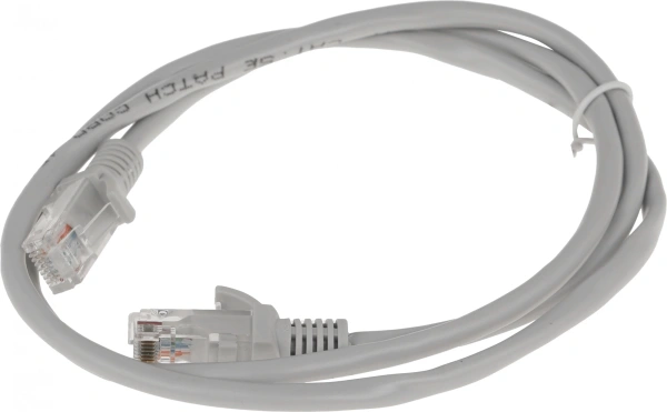 Патч-корд Premier PP12-1M 1000Гбит/с UTP 4 пары cat.5E CCA molded 1м серый RJ-45 (m)-RJ-45 (m)