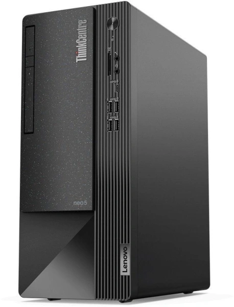 ПК Lenovo ThinkCentre Neo 50t MT i5 12400 (2.5) 8Gb 1Tb UHDG DVDRW CR noOS GbitEth WiFi BT 260W kb мышь клавиатура черный (11SE00PAGP)