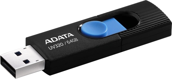 Флеш Диск A-Data 64Gb UV320 AUV320-64G-RBKBL USB3.2 черный