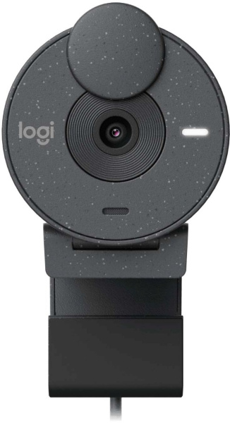 Камера Web Logitech HD Webcam Brio 300 серый 2Mpix (1920x1080) USB Type-C с микрофоном (960-001436)