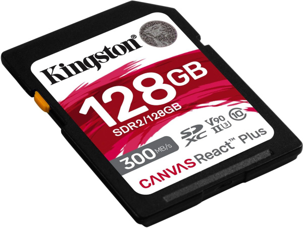 Флеш карта SDXC 128Gb Class10 Kingston SDR2/128GB Canvas React Plus w/o adapter