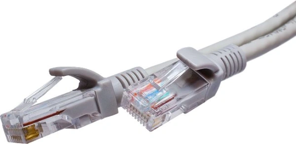 Патч-корд Suprlan 10-0144 UTP RJ-45 вил.-вилка RJ-45 кат.5E 3м серый LSZH 0.483AWG