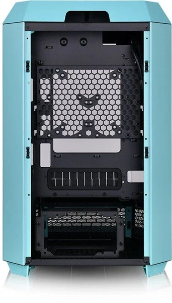 Корпус Thermaltake The Tower 300 Turquoise голубой без БП miniITX 7x120mm 5x140mm 2xUSB3.0 audio bott PSU