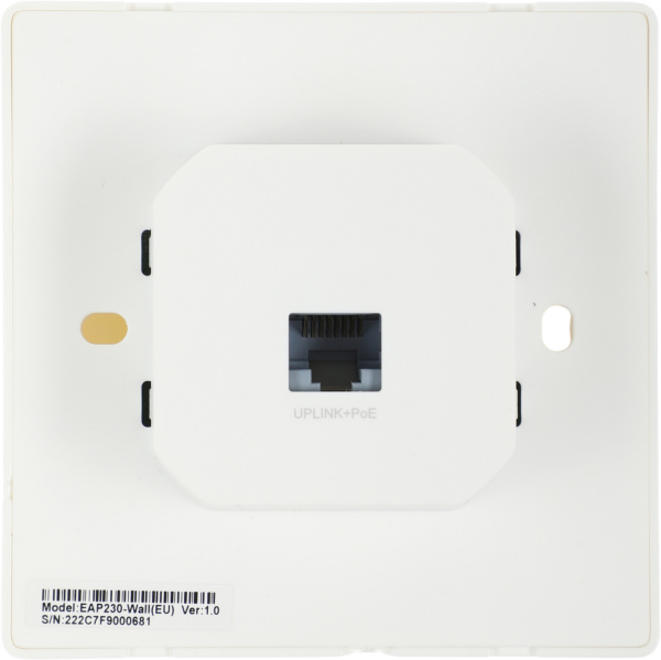 Точка доступа TP-Link EAP230-WALL AC1200 10/100/1000BASE-TX белый