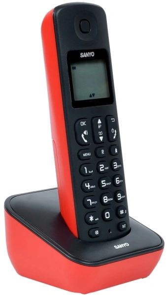 Р/Телефон Dect Sanyo RA-SD53RUR красный/черный АОН