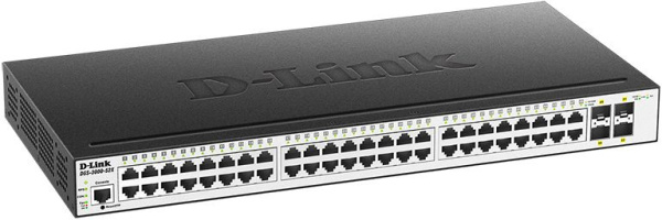 Коммутатор D-Link DGS-3000-52X DGS-3000-52X/B 48x100Mb 4SFP+ управляемый