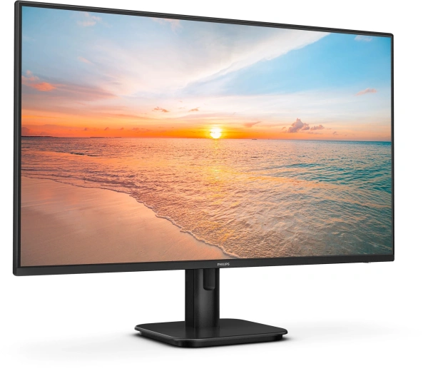 Монитор Philips 27" E Line 27E1N1100A черный IPS LED 16:9 HDMI M/M матовая 1300:1 250cd 178гр/178гр 1920x1080 100Hz FreeSync VGA FHD 4кг