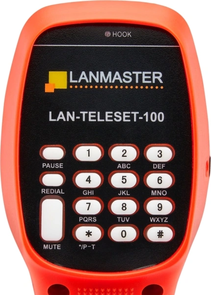 Трубка телефонная Lanmaster LAN-TELESET-100 для тестирования красный