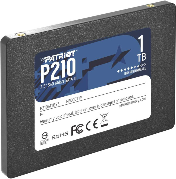 Накопитель SSD Patriot SATA III 1Tb P210S1TB25 P210 2.5"