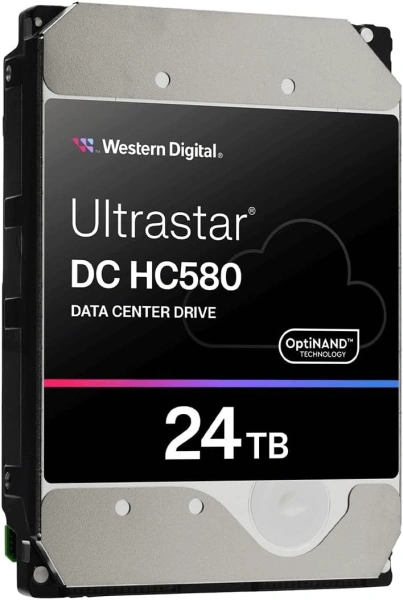 Жесткий диск WD SATA-III 24TB WUH722424ALE6L4 Server Ultrastar DC HC580 (7200rpm) 512Mb 3.5"