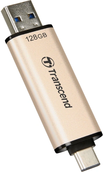 Флеш Диск Transcend 128GB Jetflash 930C TS128GJF930C USB3.0 золотистый/черный