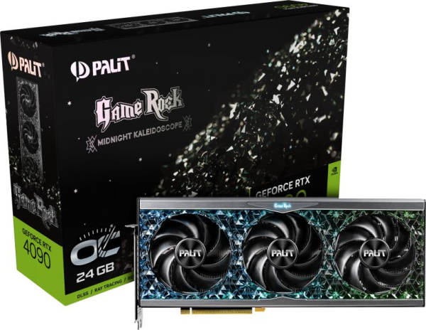 Видеокарта Palit PCI-E 4.0 PA-RTX4090 GAMEROCK OC NVIDIA GeForce RTX 4090 24Gb 384bit GDDR6X 2235/21000 HDMIx1 DPx3 HDCP Ret