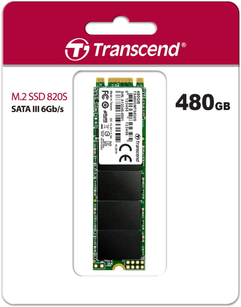 Накопитель SSD Transcend SATA III 480Gb TS480GMTS820S M.2 2280