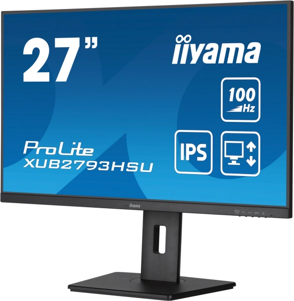 Монитор Iiyama 27" ProLite XUB2793HSU-B6 черный IPS LED 1ms 16:9 HDMI M/M матовая HAS Piv 300cd 178гр/178гр 1920x1080 110Hz DP FHD USB 5.4кг