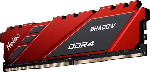 Память DDR4 8GB 3600MHz Netac NTSDD4P36SP-08R Shadow RTL Gaming PC4-28800 CL18 DIMM 288-pin 1.35В Intel с радиатором Ret