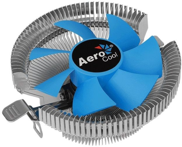 Устройство охлаждения(кулер) Aerocool Verkho A Soc-AM5/AM4 черный/синий 4-pin 11-29dB Al 100W 230gr Ret