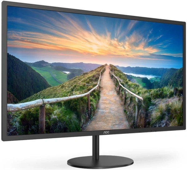 Монитор AOC 31.5" Value Line Q32V4 черный IPS LED 4ms 16:9 HDMI M/M матовая 250cd 178гр/178гр 2560x1440 75Hz DP 2K 6.8кг