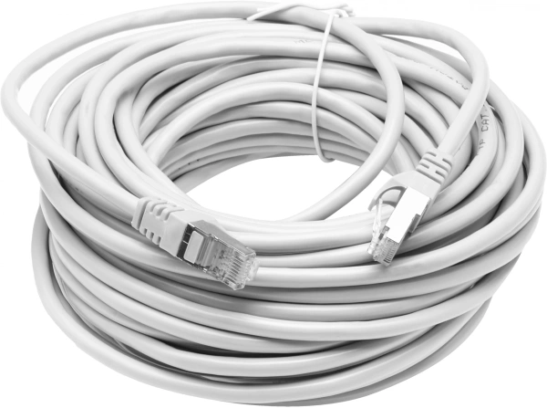 Патч-корд Premier PP6-15M 10000Гбит/с FTP 4 пары cat.6 CCA molded 15м серый RJ-45 (m)-RJ-45 (m)