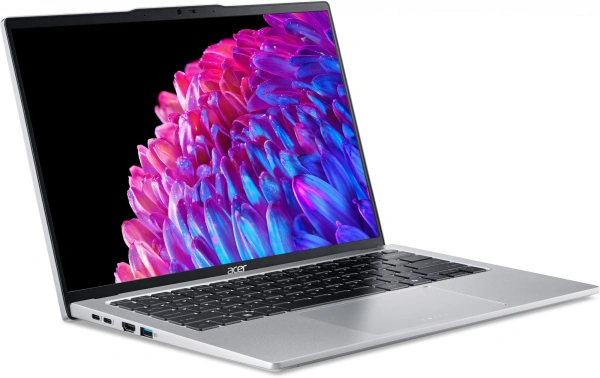 Ноутбук Acer Swift Go 14 SFG14-73 Core Ultra 7 155H 16Gb SSD1Tb Intel Arc 14" IPS 2.8K (2880x1800) Windows 11 Home silver WiFi BT Cam (NX.KV4CD.001)