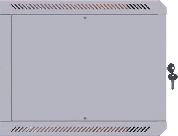 Шкаф коммутационный Suprlan (05-1060) настенный 6U 600x350мм пер.дв.стекл направл.под закл.гайки 70кг RAL 7035 285мм 13.3кг 360мм