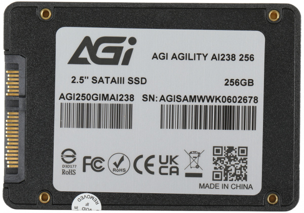 Накопитель SSD AGi SATA-III 256GB AGI250GIMAI238 AI238 2.5"