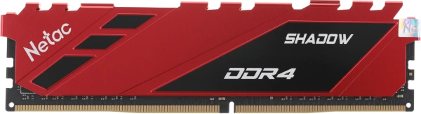 Память DDR4 8GB 3600MHz Netac NTSDD4P36SP-08R Shadow RTL Gaming PC4-28800 CL18 DIMM 288-pin 1.35В Intel с радиатором Ret