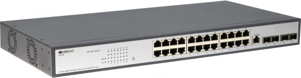 Коммутатор Origo OS3228 OS3228/A1A (L3) 24x1Гбит/с 4x10Гбит/с 4xКомбо(10GBase-T/SFP+) 4SFP+ управляемый