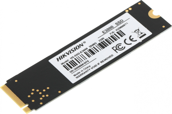 Накопитель SSD Hikvision PCIe 3.0 x4 2TB HS-SSD-E3000/2048G HS-SSD-E3000/2048G Hiksemi M.2 2280