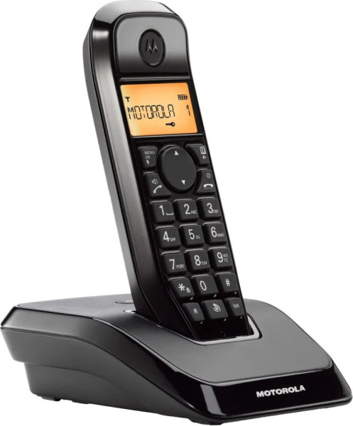 Р/Телефон Dect Motorola S1201 черный АОН