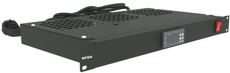 Модуль вентиляторный NTSS (NTSS-FAN3/19T-BL) 3 вент. с термостатом с контроллером черный (упак.:1шт)