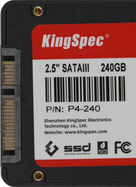 Накопитель SSD Kingspec SATA III 240Gb P4-240 2.5"