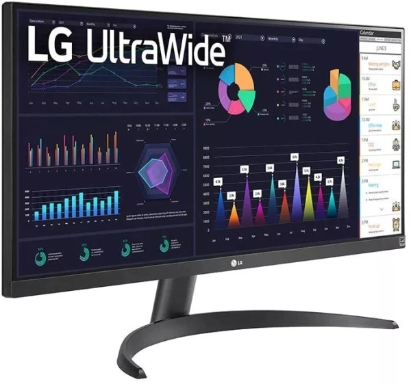 Монитор LG 29" UltraWide 29WQ500-B черный IPS LED 21:9 HDMI матовая 1000:1 250cd 178гр/178гр 2560x1080 100Hz FreeSync DP FHD 4.5кг