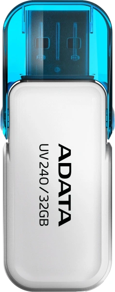 Флеш Диск A-Data 32Gb UV240 AUV240-32G-RWH USB2.0 белый/голубой