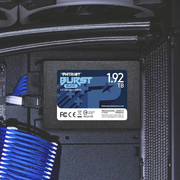 Накопитель SSD Patriot SATA III 1.92Tb PBE192TS25SSDR Burst Elite 2.5"