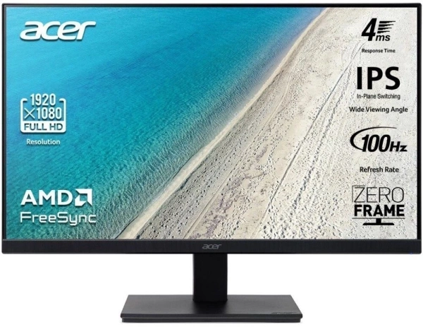 Монитор Acer 21.5" Vero V227QE3biv черный IPS LED 4ms 16:9 HDMI M/M матовая 250cd 178гр/178гр 1920x1080 100Hz VGA FHD 2.85кг