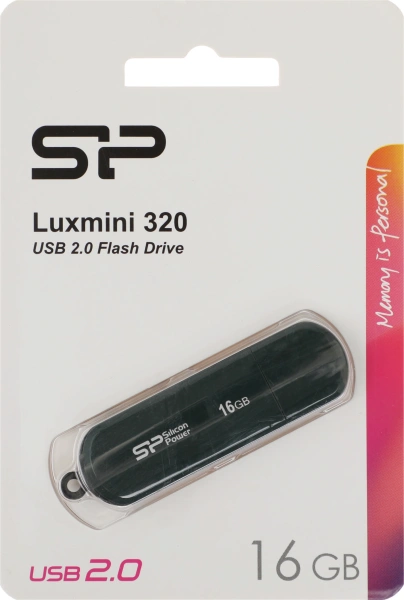 Флеш Диск Silicon Power 16GB LuxMini 320 SP016GBUF2320V1N USB2.0 зеленый