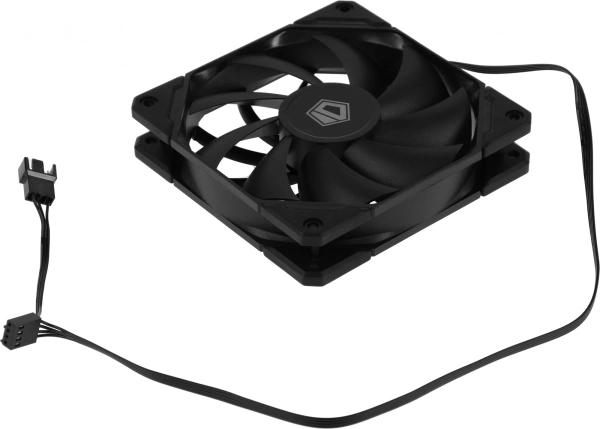 Вентилятор ID-Cooling TF-12025-Pro 120x120x25mm черный 4-pin 15.2-35.2dB 150gr Ret (TF-12025-PRO BLACK)