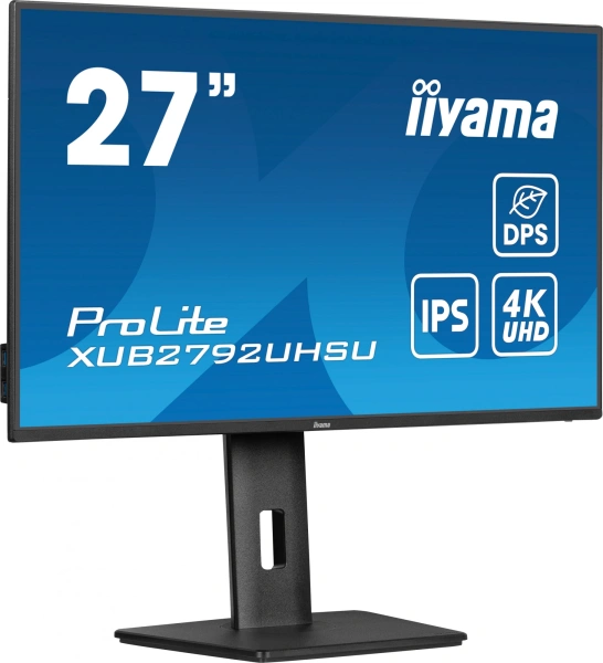 Монитор Iiyama 27" XUB2792UHSU-B6 черный IPS LED 4ms 16:9 DVI HDMI M/M матовая HAS Piv 1300:1 350cd 178гр/178гр 3840x2160 60Hz DP 4K USB 6.3кг