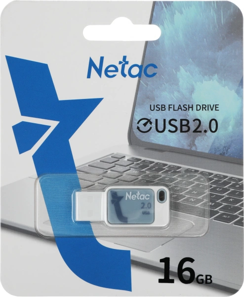 Флеш Диск Netac 16Gb UA31 NT03UA31N-016G-20BL USB2.0 синий