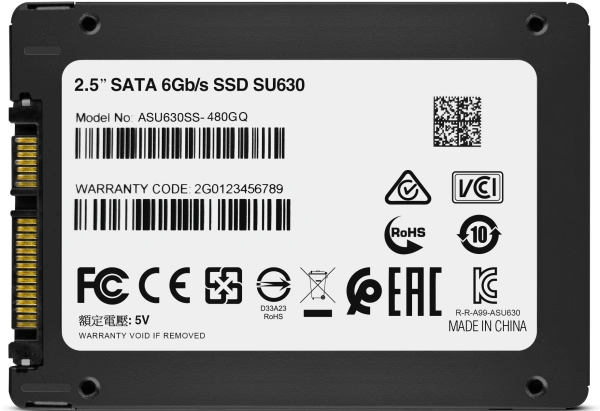 Накопитель SSD A-Data SATA III 480Gb ASU630SS-480GQ-R Ultimate SU630 2.5"