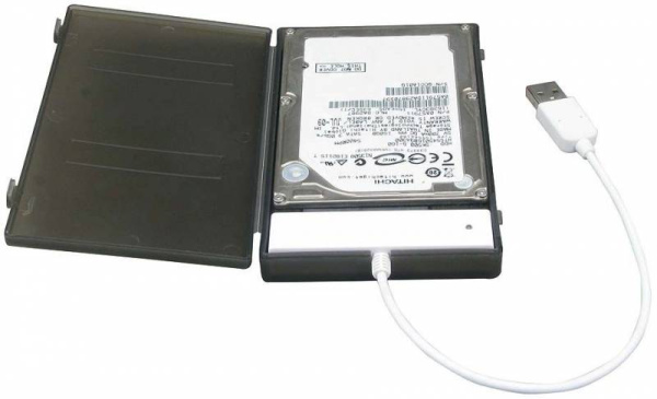 Внешний корпус для HDD/SSD AgeStar SUBCP1 SATA пластик черный 2.5"