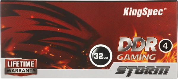 Память DDR4 32GB 2666MHz Kingspec KS2666D4M12032G RTL PC4-21300 CL19 DIMM 288-pin 1.2В single rank Ret